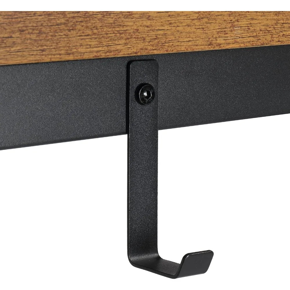 Industrial Grade Space Saving 47 Inch Rectangular Counter Height Bar Table Set With Two Stools Ultralight Durable Premium