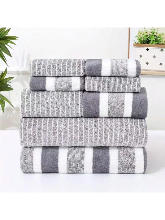 ZhejiangChoice Microfiber Towel Set Absorbent Quick Dry Bath Towels Spa Worthy Softness Chemical Free Skin Friendly