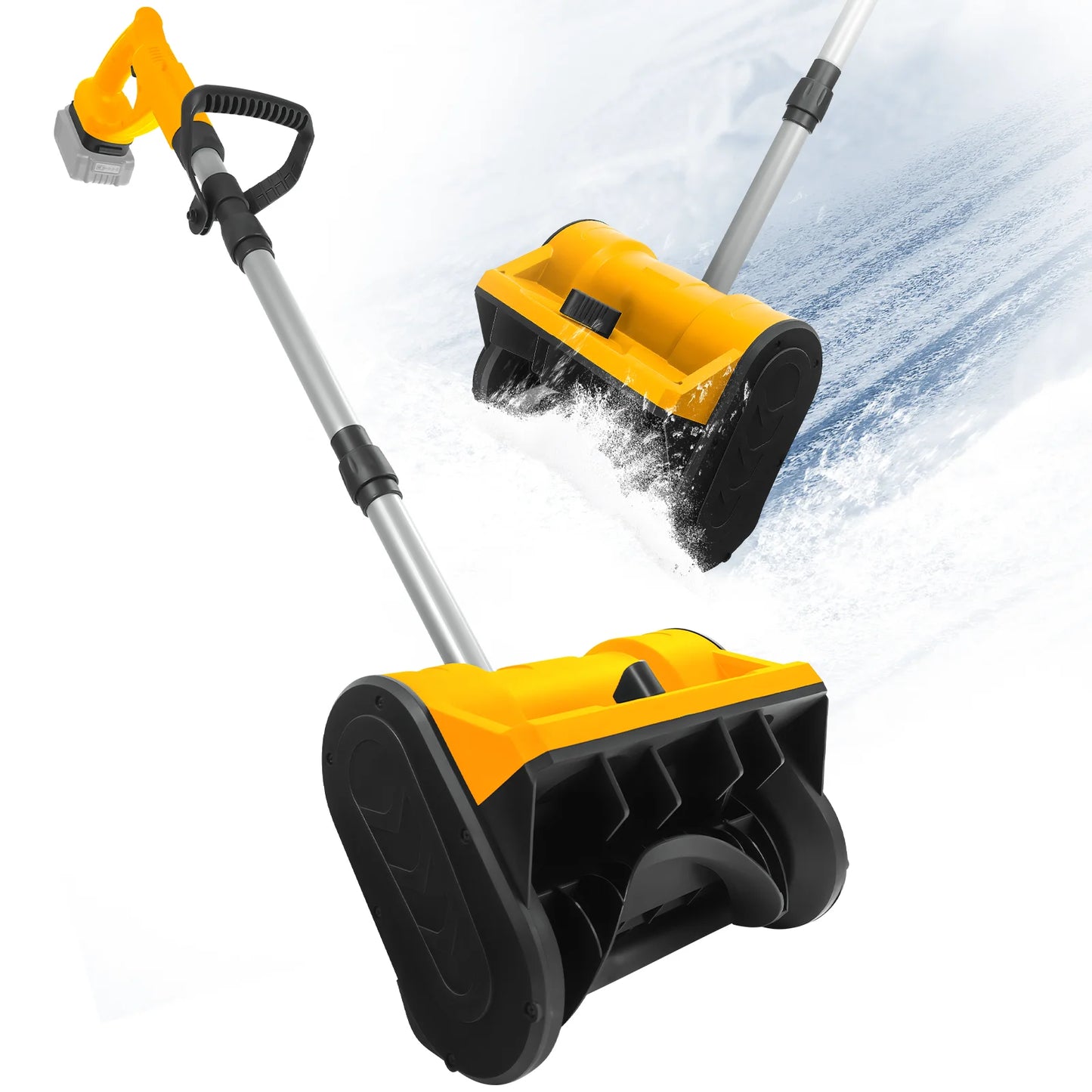 Brushless Electric Snow Shovel 500W Cordless Snow Plow 3000 RPM For Fast Driveway And Sidewalk Clearing