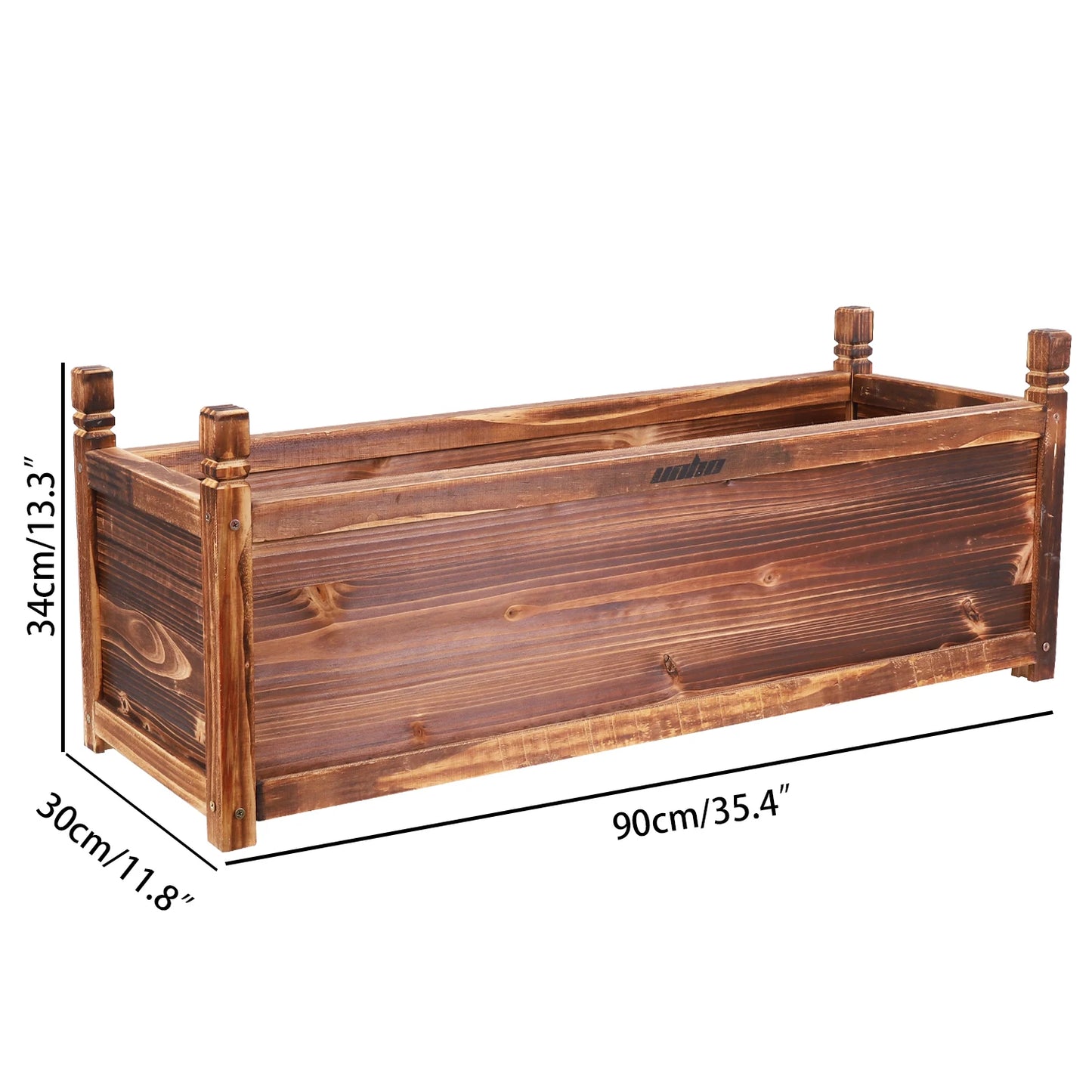 Hign Concerned Wooden Raised Flower Bed Planter For Garden
