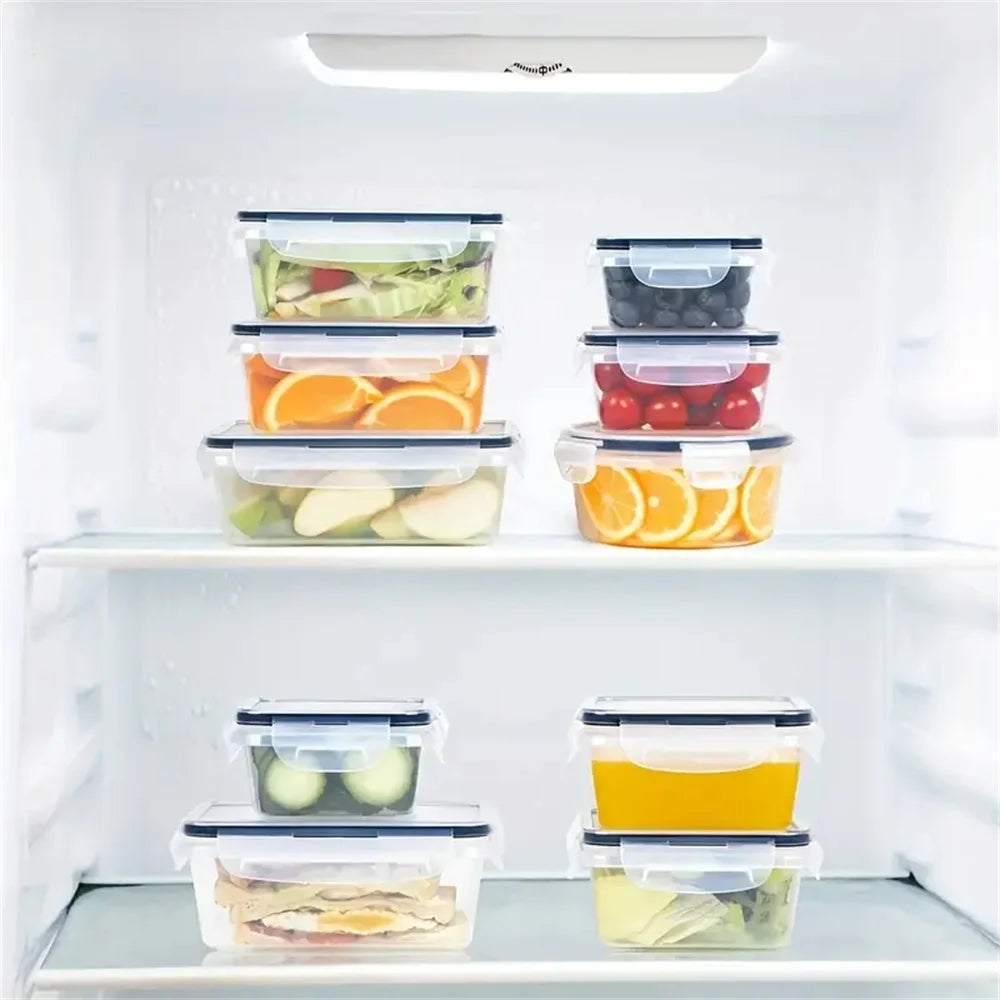 FDFD 12Pcs Set Airtight Containers Microwave Safe BPA Free