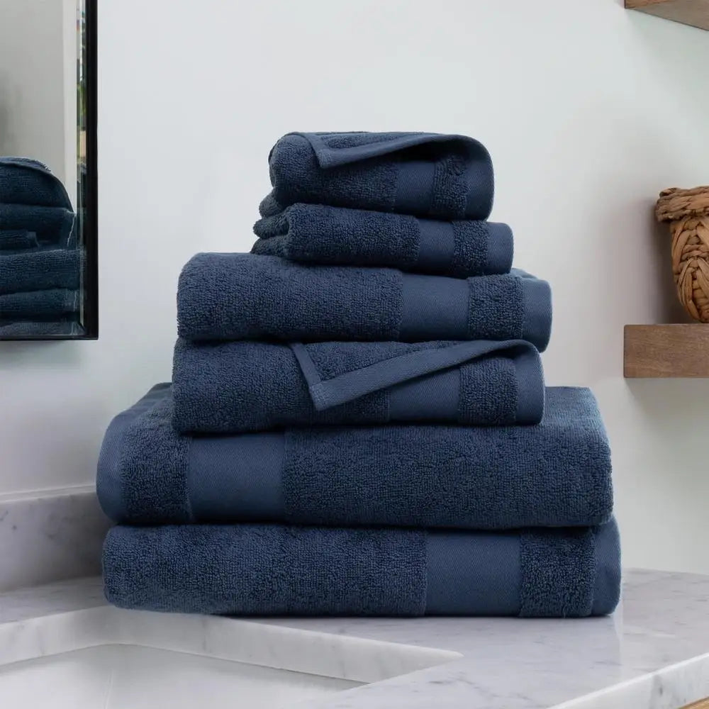 Cotton Bath Towel Set Fade Resistant Hotel Quality Everyday