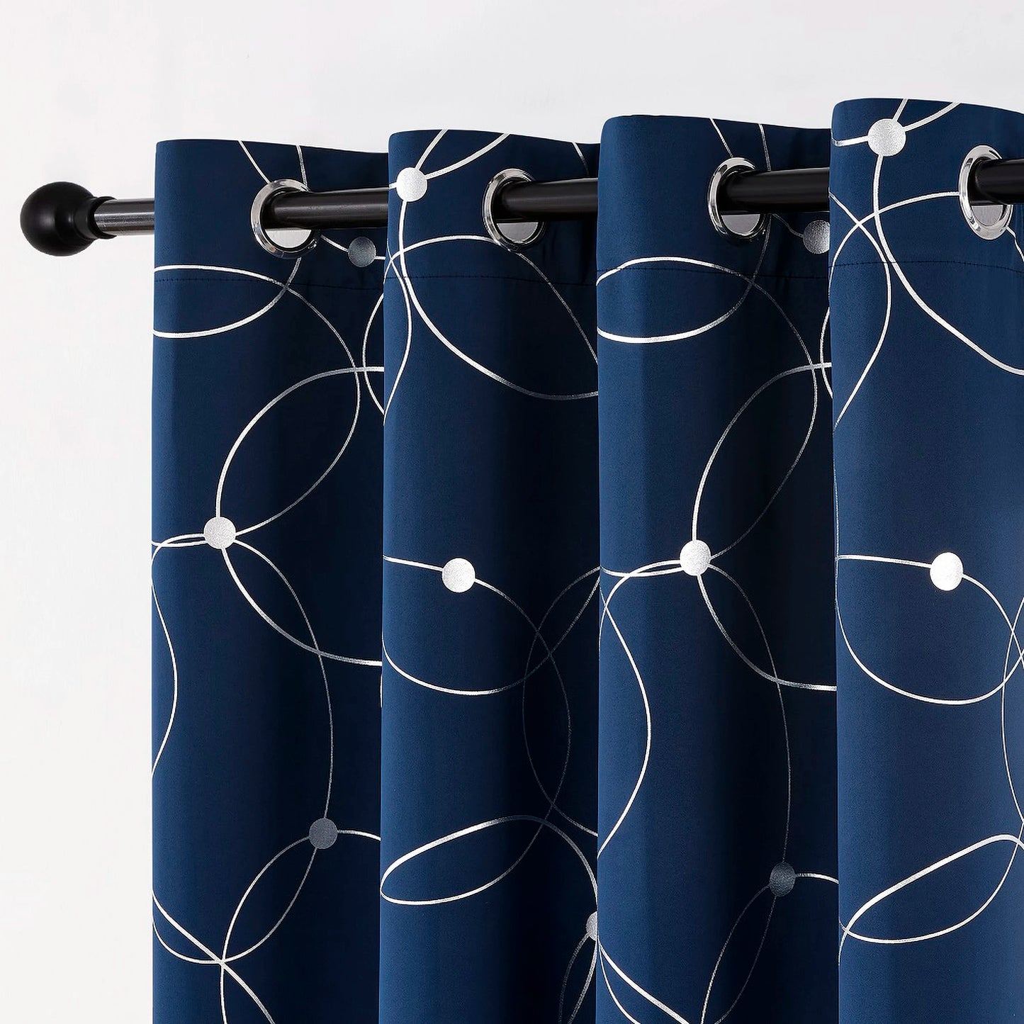 Zhejiang Four Piece Grommet Top Curtain Set Noise Reducing Room Darkening Panels