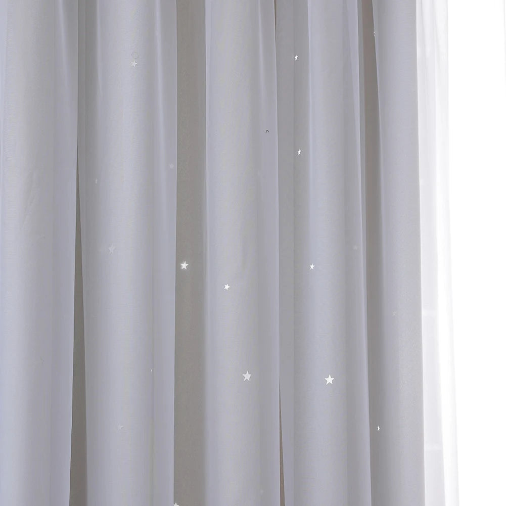 Guangdong Star Curtain Hollow Out Room Darkening Drape