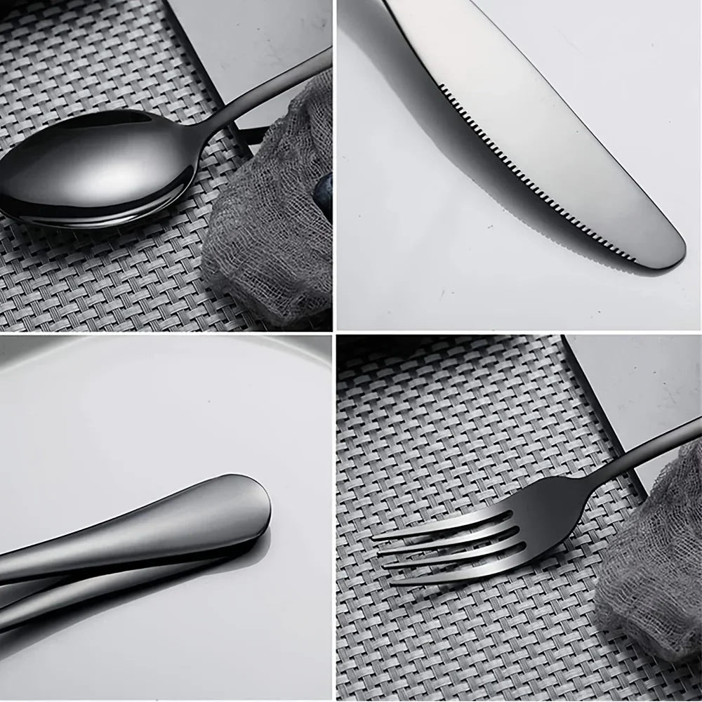 Stainless Steel Flatware Set Cutlery Dishwasher Safe
