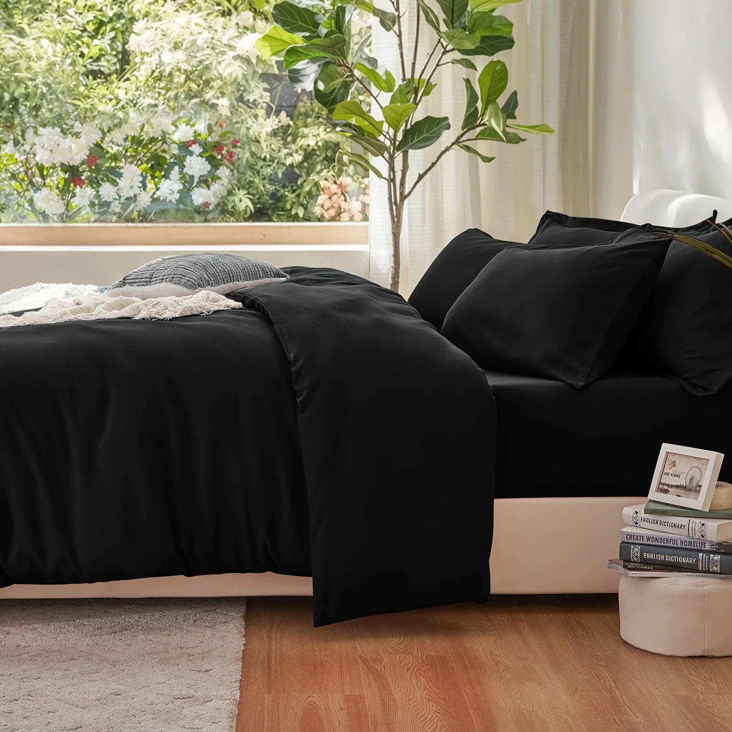 EvichCN Summer Cooling Cotton Duvet Cover Set For Bedroom