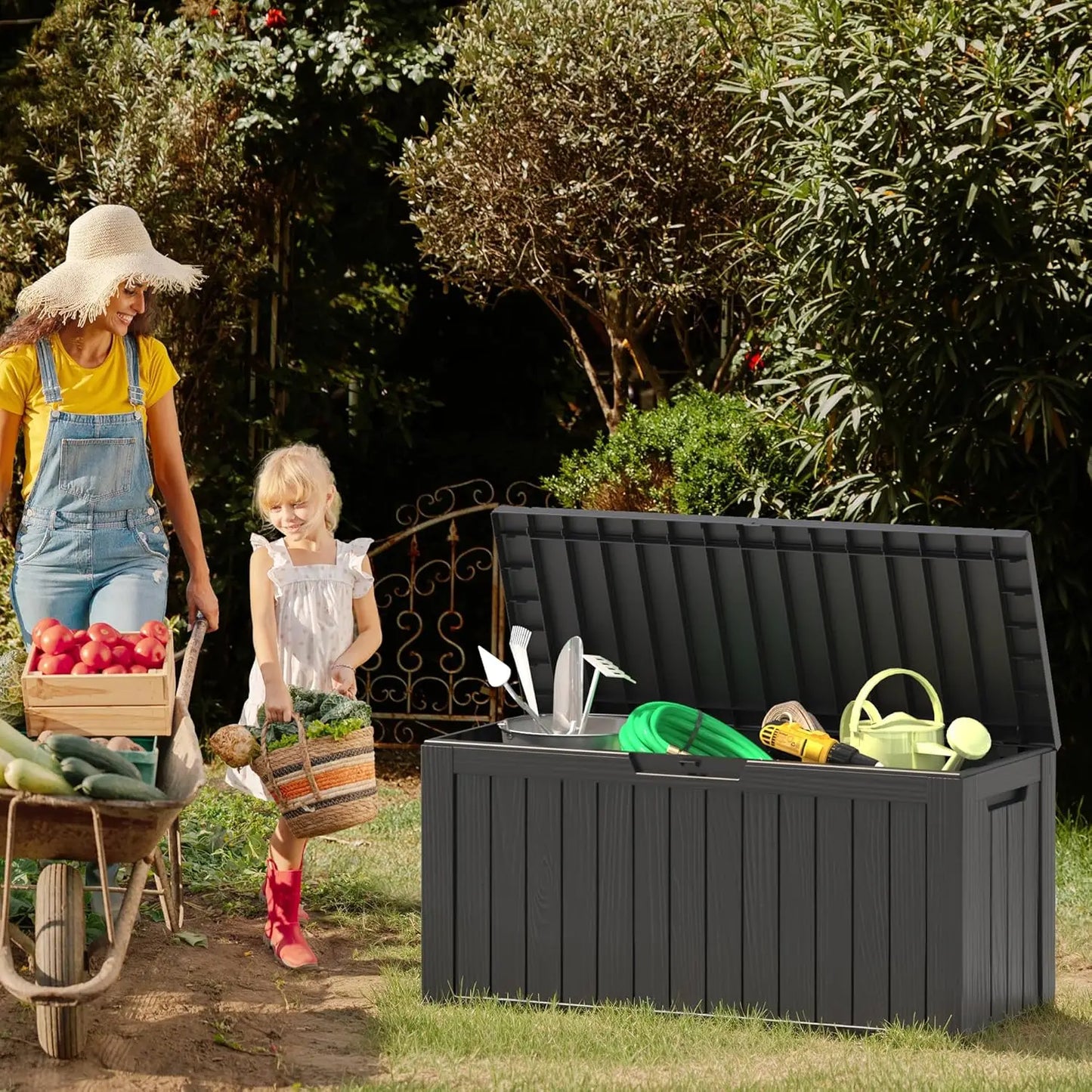 Hign Concerned Outdoor Resin Deck Box Waterproof Storage