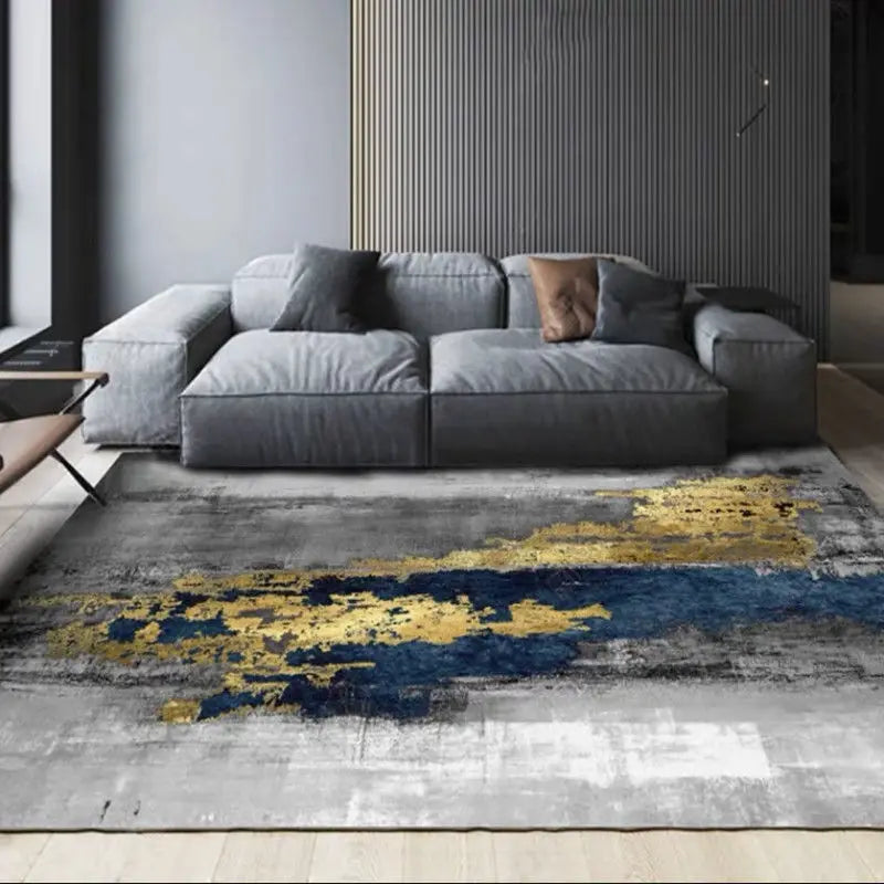 Nordic Ink Splash Non Slip Carpet For Living Room Absorbs Water And Oil Soft Underfoot Rug