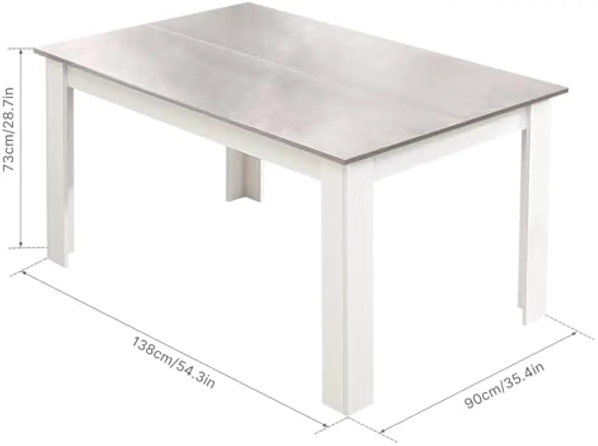 XMSJ Dining Table And Chairs Set High Back Faux Leather