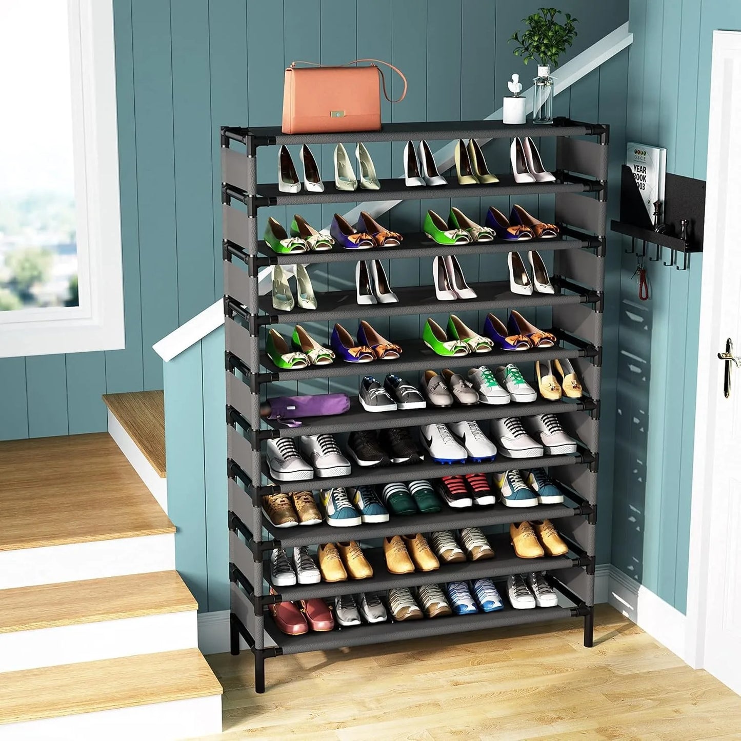 Little Tree Large Capacity Shoe Rack Organizer Bedroom