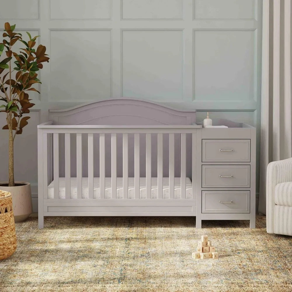 XMSJ Charlie 4 In 1 Convertible Crib With Changing Table