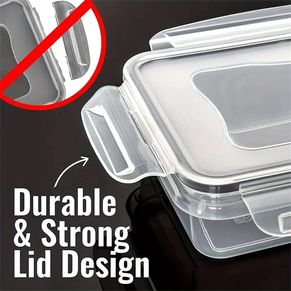 FDFD 12Pcs Set Airtight Containers Microwave Safe BPA Free