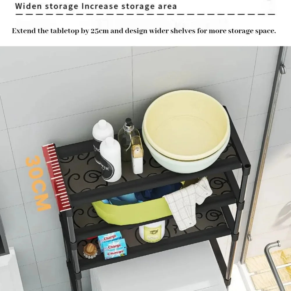 Choice Carbon Steel Bathroom Organizer Shelf Over Toilet