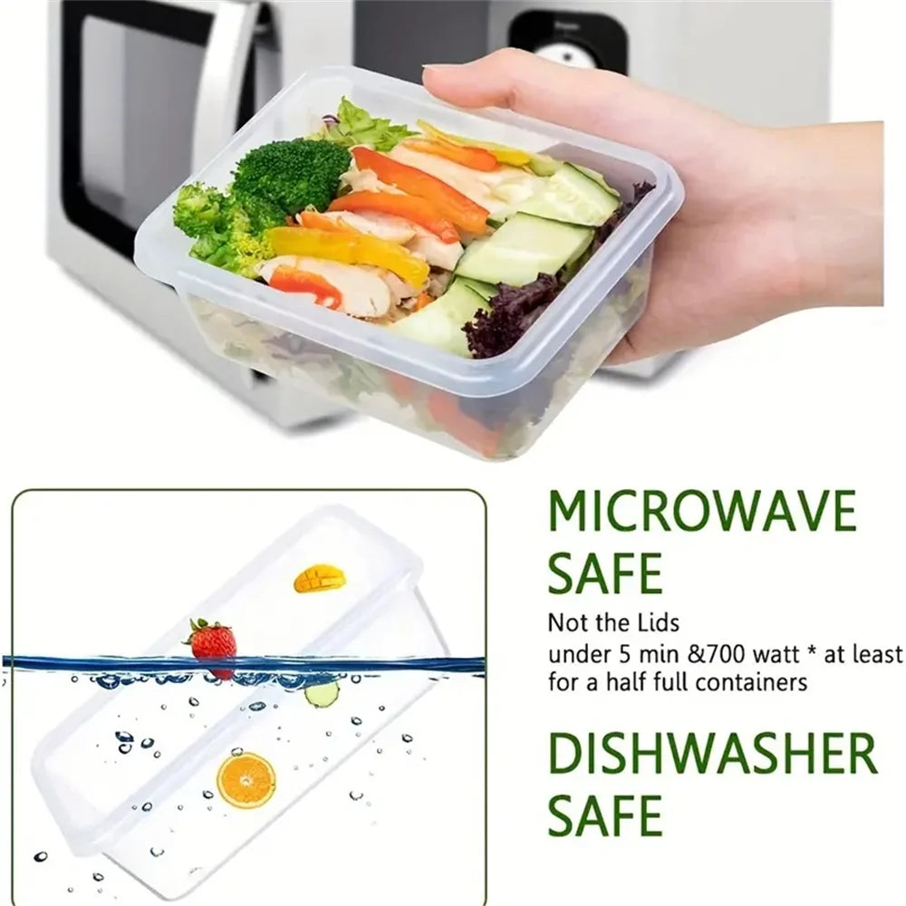 FDFD 12Pcs Set Airtight Containers Microwave Safe BPA Free