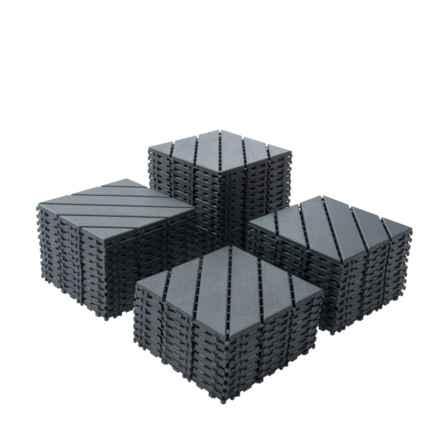 Hign Concerned Wood Grain Interlocking Patio Deck Tiles