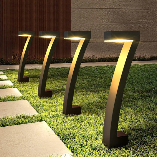 KPSTEK Solar Outdoor Lights Pathway Auto On Off Garden