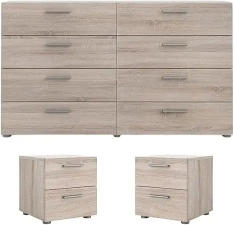 MKDK Engineered Bedroom Set With Dresser And Nightstands