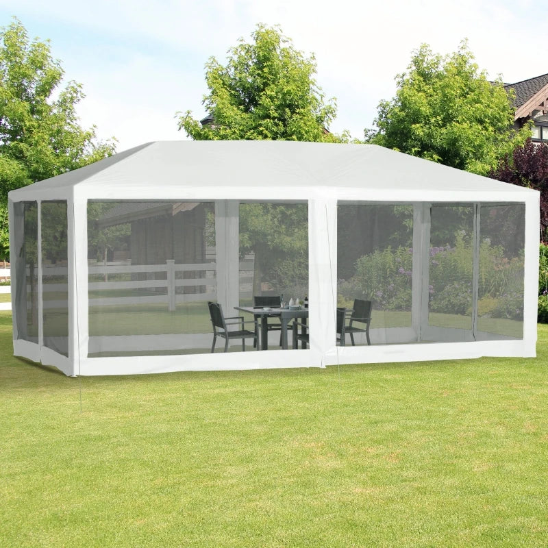 Garden Gazebo Canopy With Removable Mesh Walls For Events