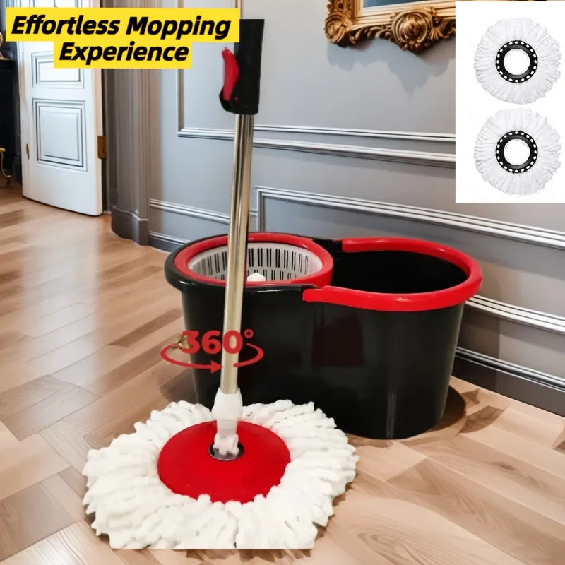AEHOMECN 360 Degree Spin Mop Bucket With Soap Dispenser