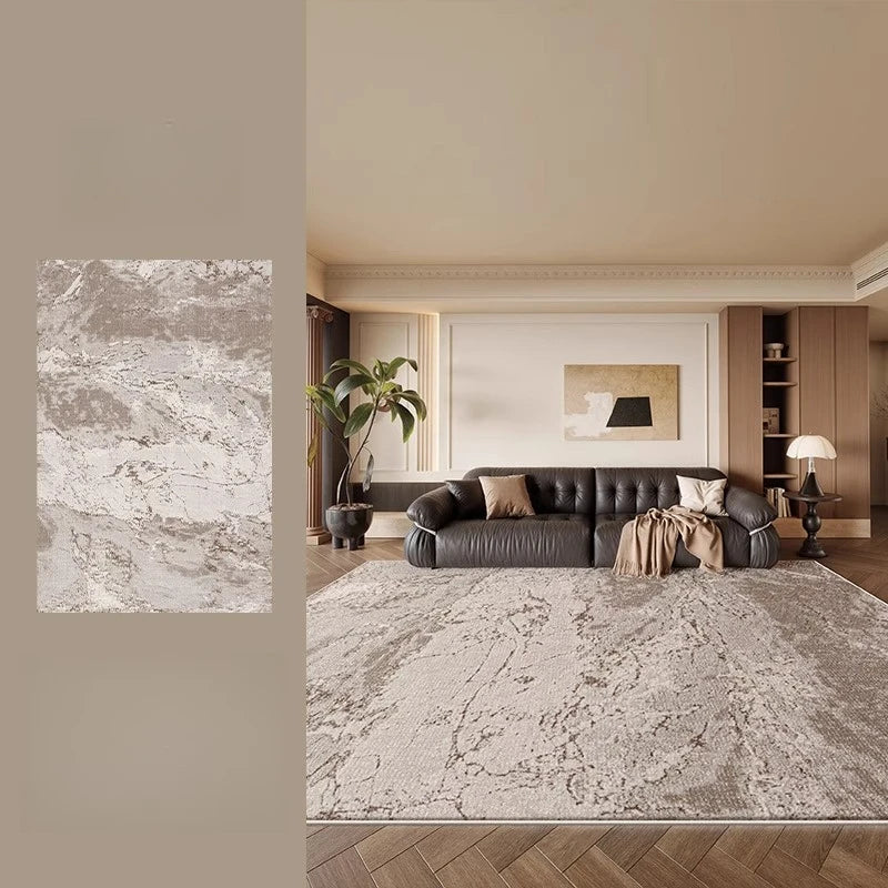 Nordic Style Thick Plush Rug for Living Room and Bedroom Soft Non Slip Wear Resistant Water and Oil Absorbent