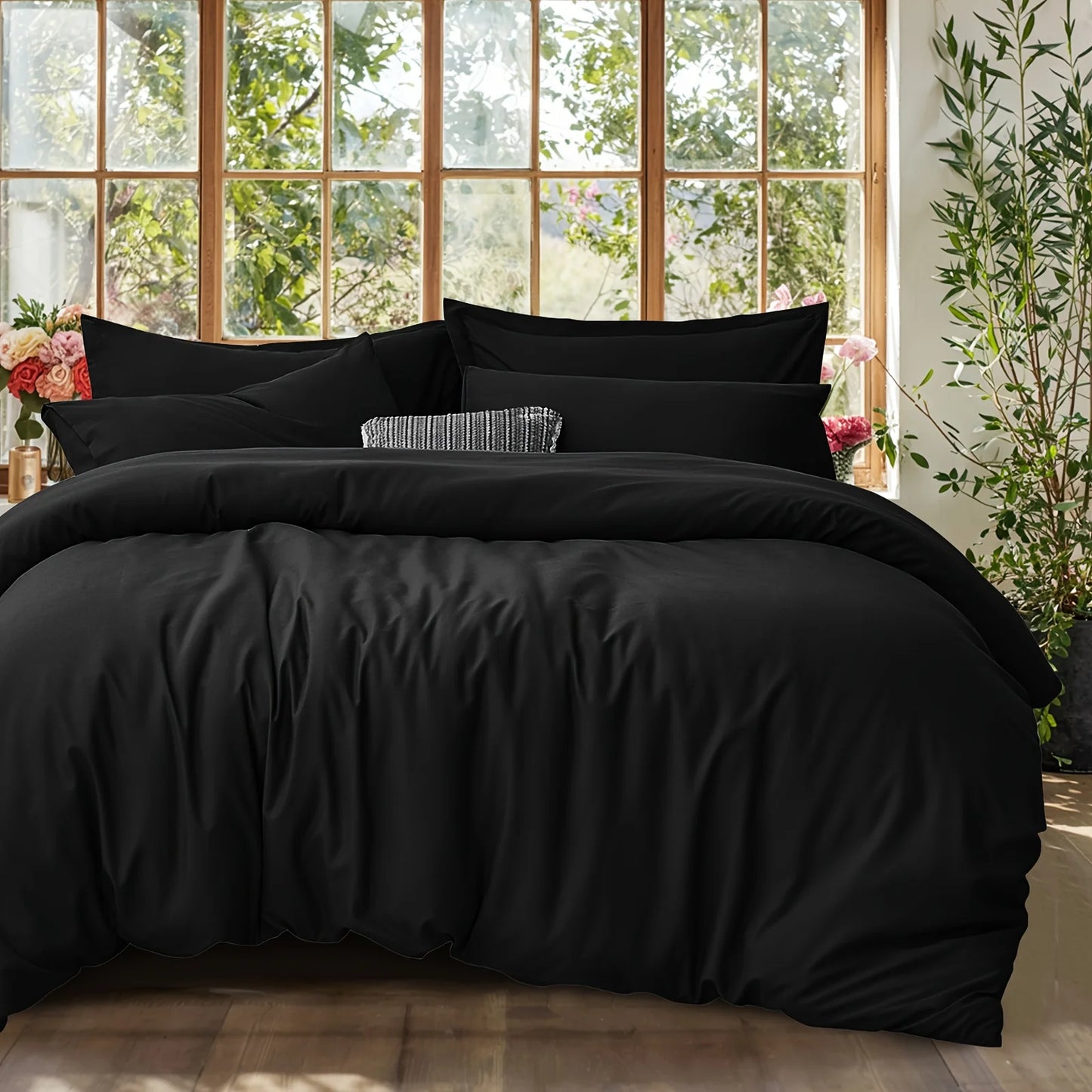 EvichCN Summer Cooling Cotton Duvet Cover Set For Bedroom