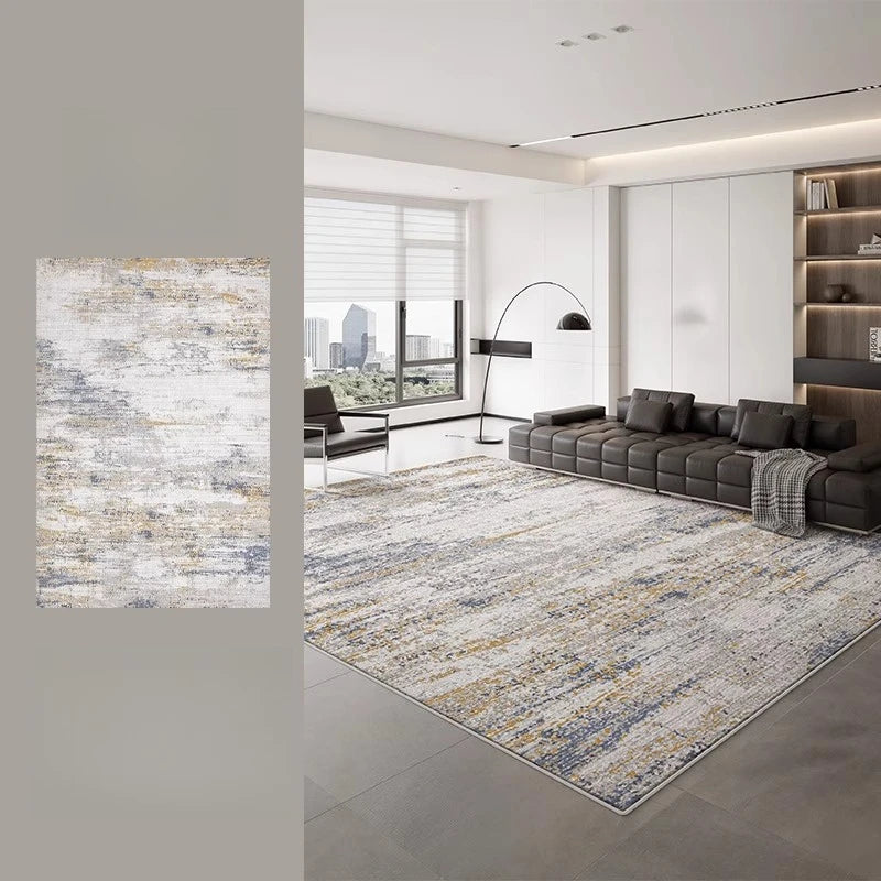 Nordic Style Thick Plush Rug for Living Room and Bedroom Soft Non Slip Wear Resistant Water and Oil Absorbent