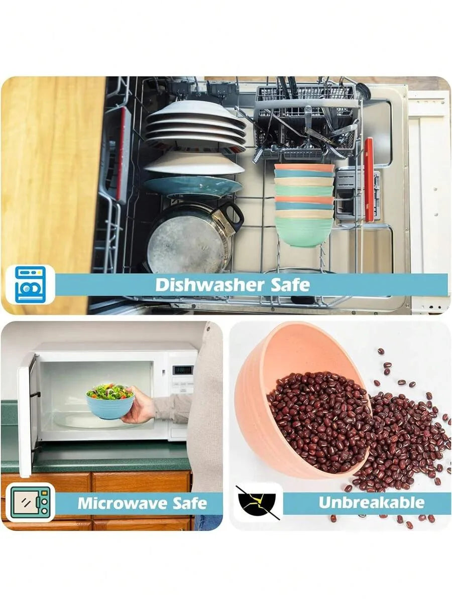 Choice Reusable Plastic Dinnerware Set Plates Bowls Cups