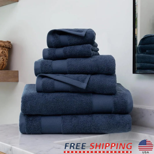 Cotton Bath Towel Set Fade Resistant Hotel Quality Everyday