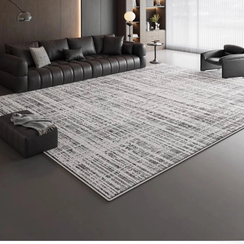 Nordic Style Thick Plush Rug for Living Room and Bedroom Soft Non Slip Wear Resistant Water and Oil Absorbent