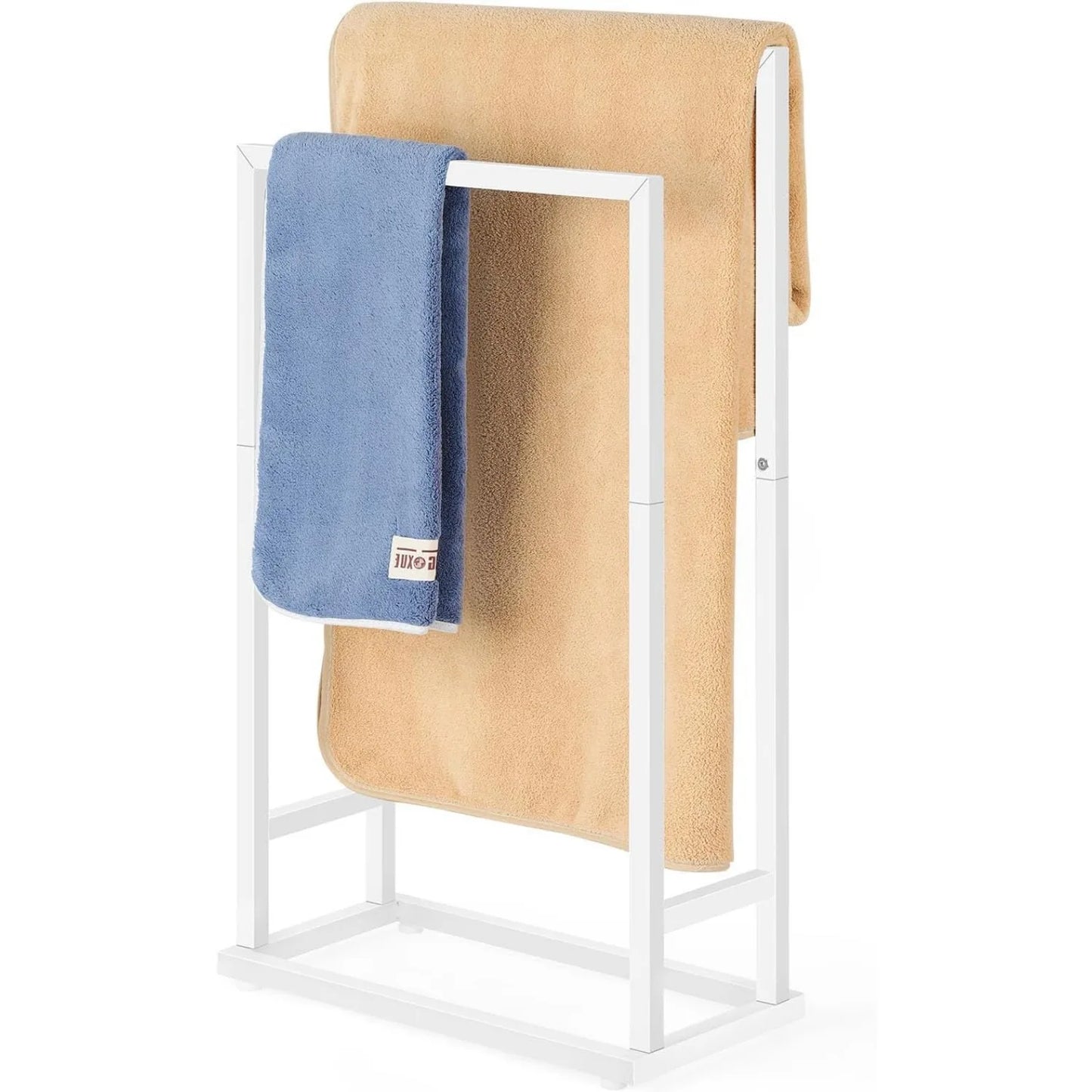Hign-Concerned Deluxe 2 Tier Metal Towel Rack Floor Stand