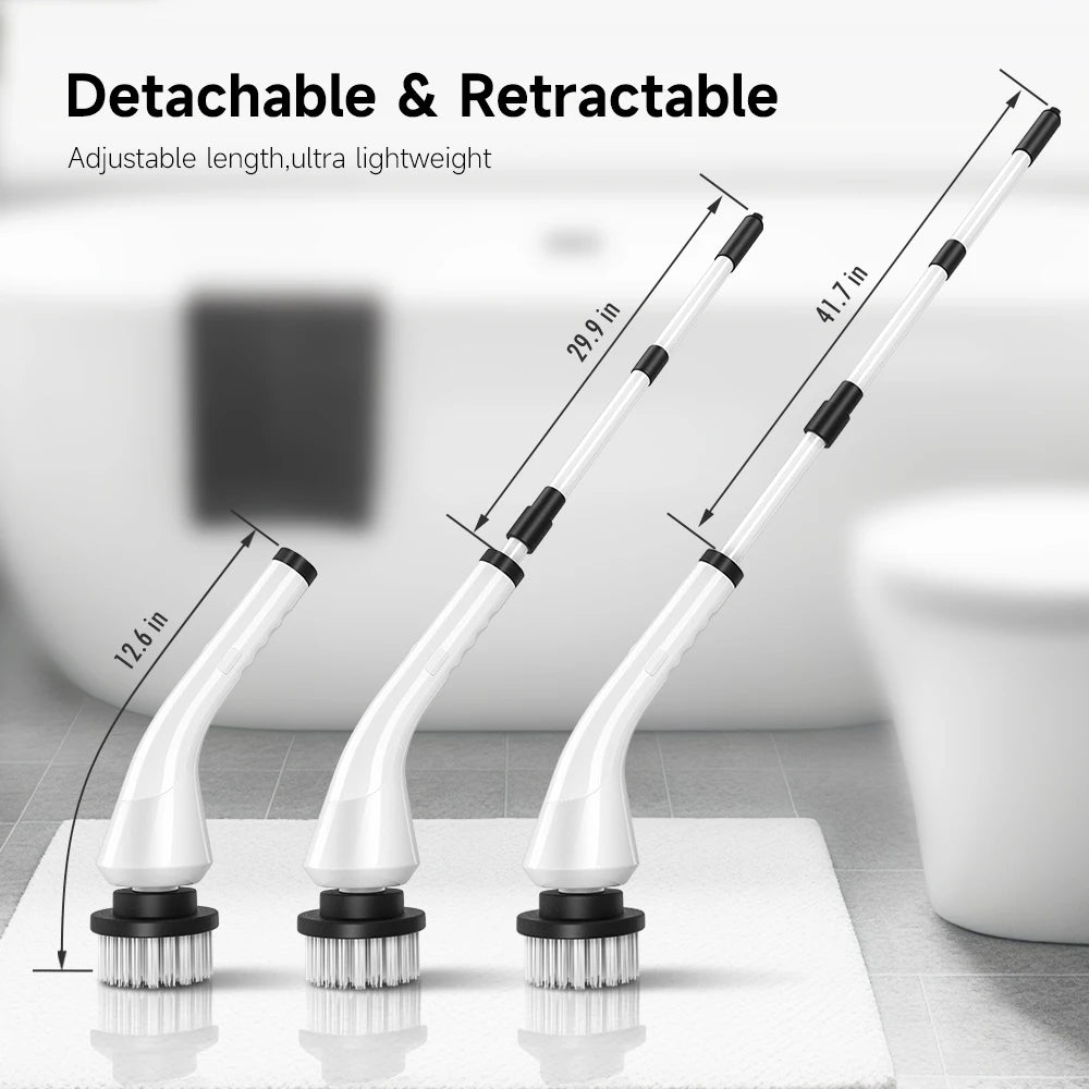 ZOCIH Electric Spin Scrubber With 8 Brush Heads Detachable