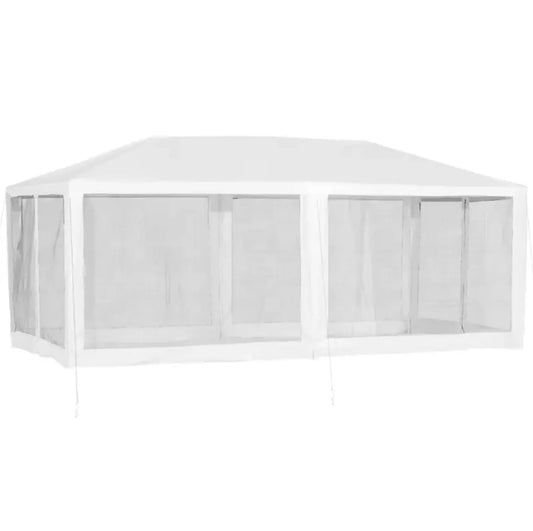 Garden Gazebo Canopy With Removable Mesh Walls For Events