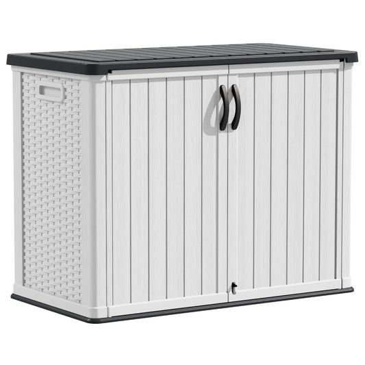 Outdoor Storage Cabinet With Lockable Doors Waterproof Weatherproof Shed For Tools