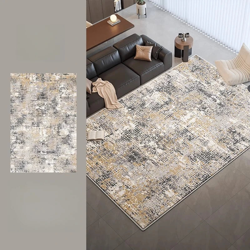 Nordic Style Thick Plush Rug for Living Room and Bedroom Soft Non Slip Wear Resistant Water and Oil Absorbent