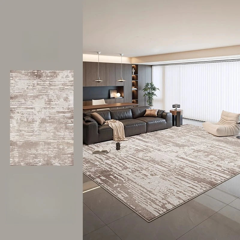 Nordic Style Thick Plush Rug for Living Room and Bedroom Soft Non Slip Wear Resistant Water and Oil Absorbent