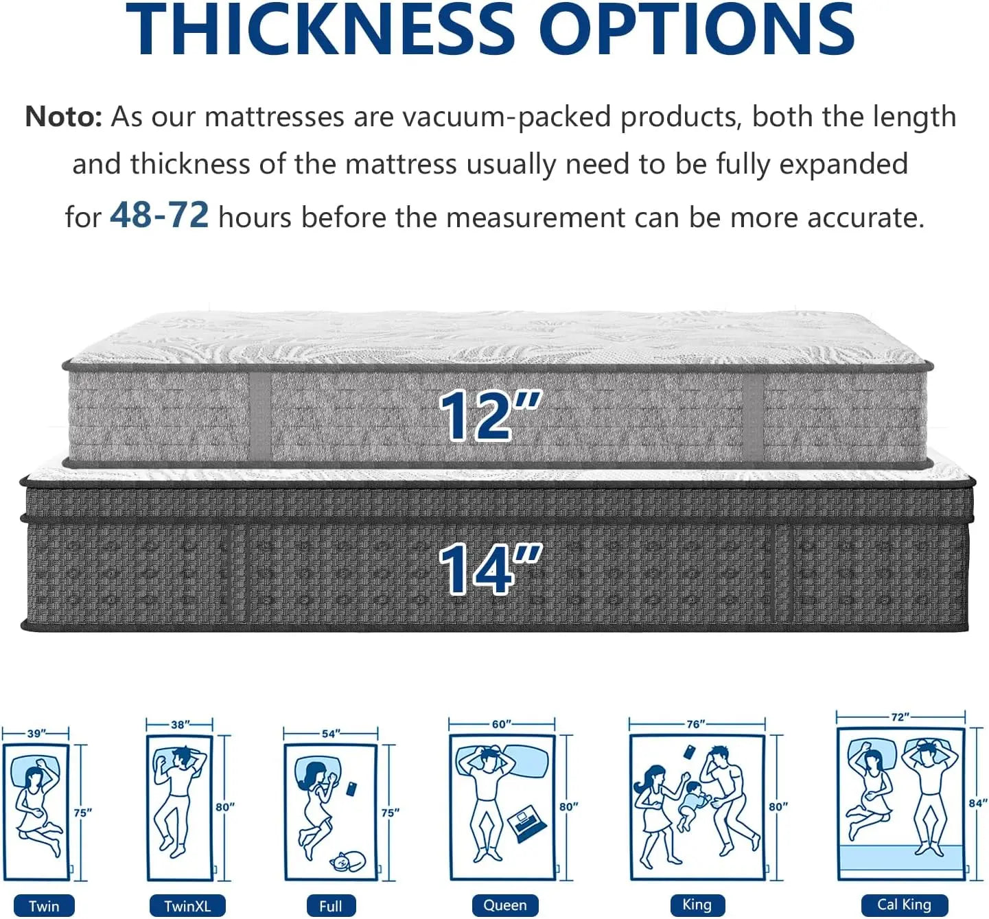 XMSJ Hybrid Mattress In A Box With Gel Memory Foam And Pocketed Coils For Targeted Pressure Relief