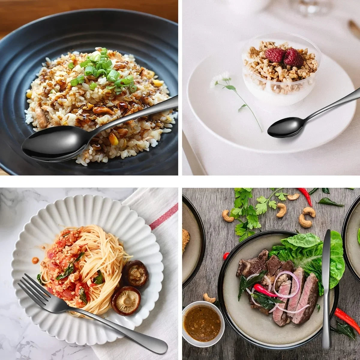 Stainless Steel Flatware Set Cutlery Dishwasher Safe