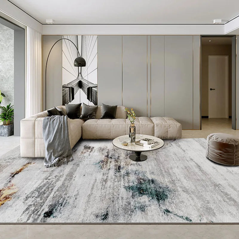 Nordic Ink Splash Non Slip Carpet For Living Room Absorbs Water And Oil Soft Underfoot Rug