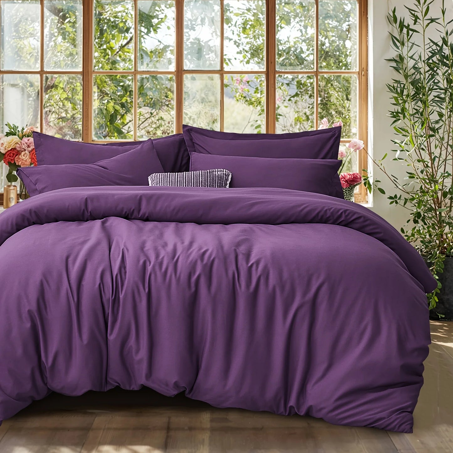 EvichCN Summer Cooling Cotton Duvet Cover Set For Bedroom