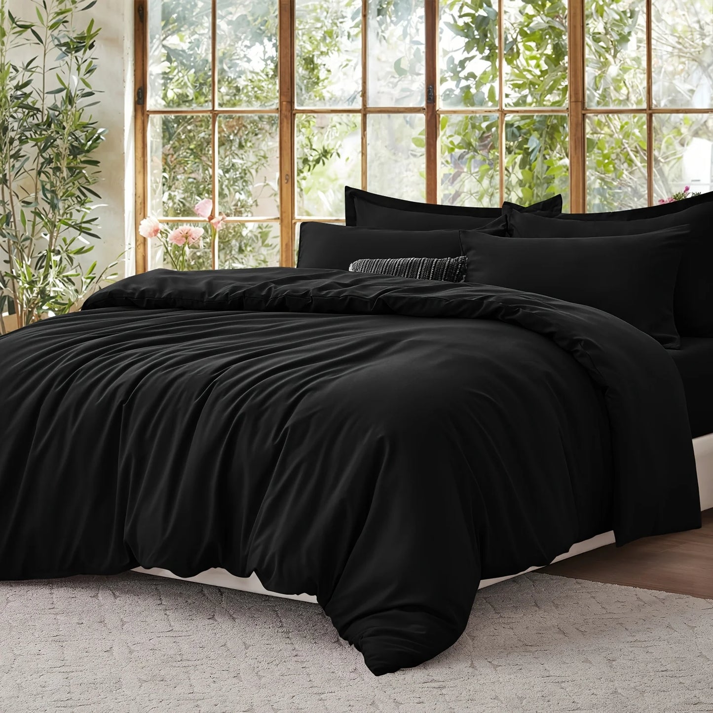 EvichCN Summer Cooling Cotton Duvet Cover Set For Bedroom