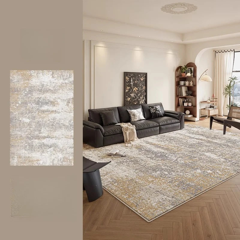 Nordic Style Thick Plush Rug for Living Room and Bedroom Soft Non Slip Wear Resistant Water and Oil Absorbent