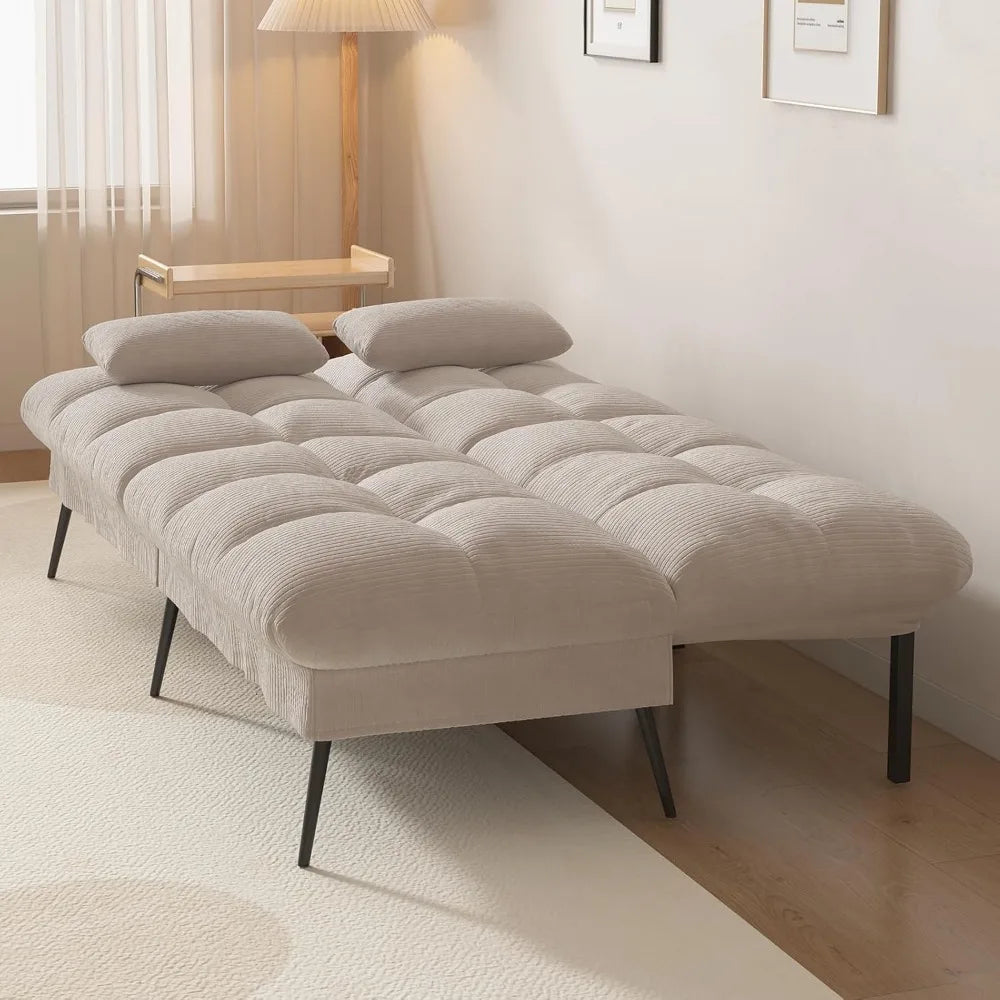 Zhiyong Convertible Futon Sofa Bed Corduroy Loveseat
