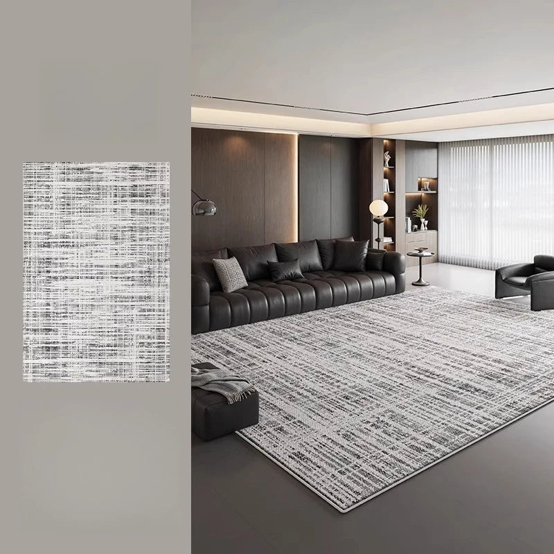 Nordic Style Thick Plush Rug for Living Room and Bedroom Soft Non Slip Wear Resistant Water and Oil Absorbent