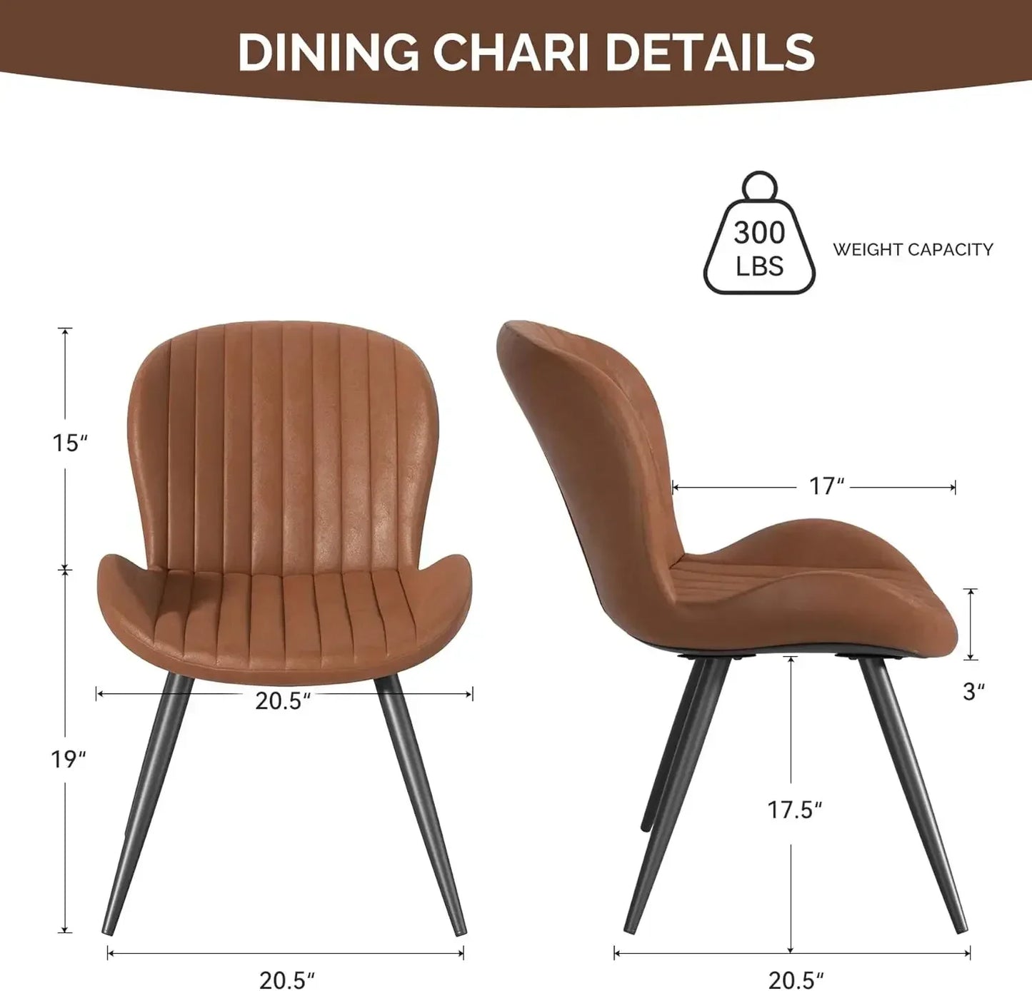 XMSJ Modern Upholstered Dining Chairs For Kitchen Sets