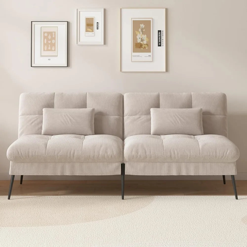 Zhiyong Convertible Futon Sofa Bed Corduroy Loveseat