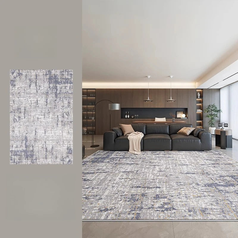 Nordic Style Thick Plush Rug for Living Room and Bedroom Soft Non Slip Wear Resistant Water and Oil Absorbent