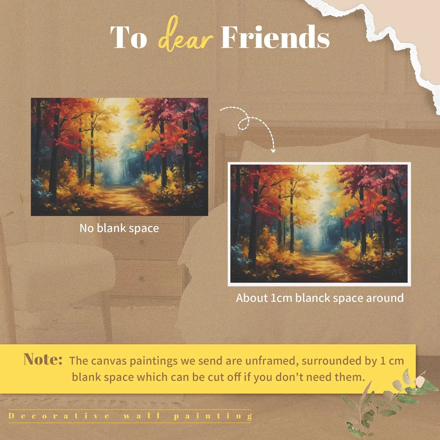 Landscape Canvas Wall Art Unframed Home Decor Gallery