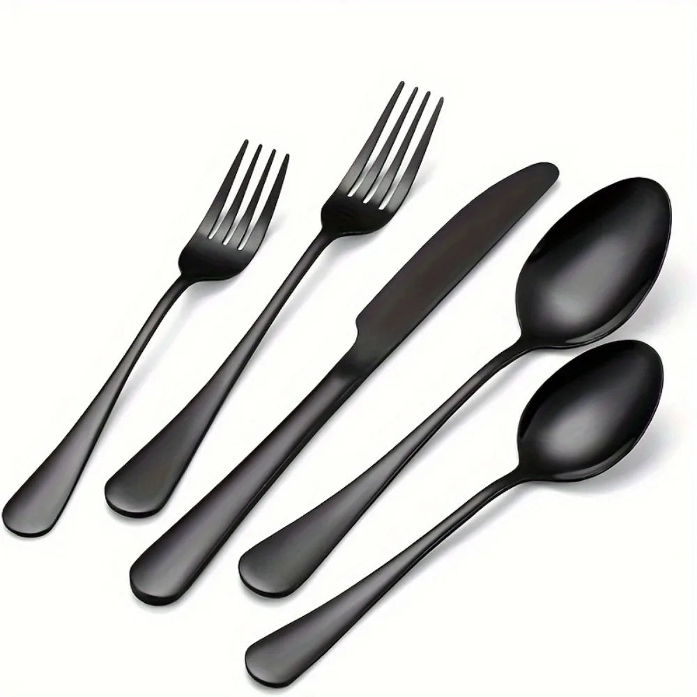 Stainless Steel Flatware Set Cutlery Dishwasher Safe
