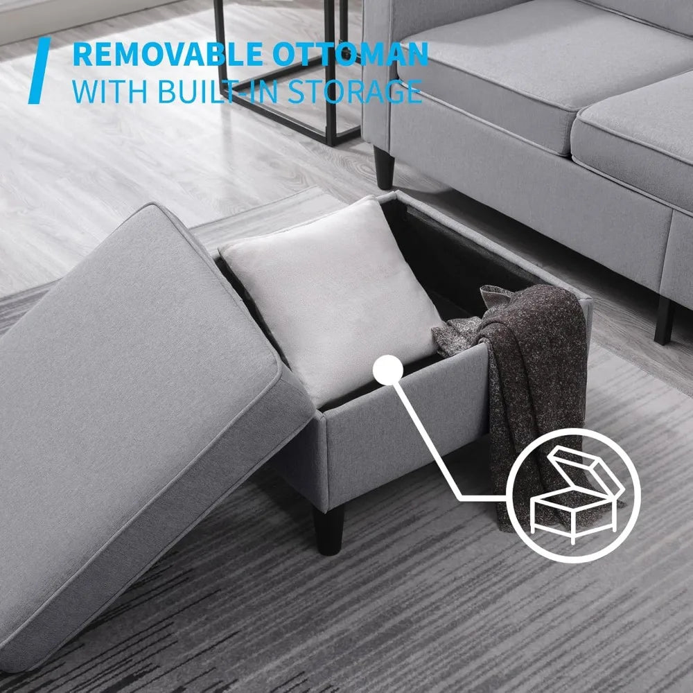 Combination 3 Piece Living Room Sofa Set Deluxe Collection