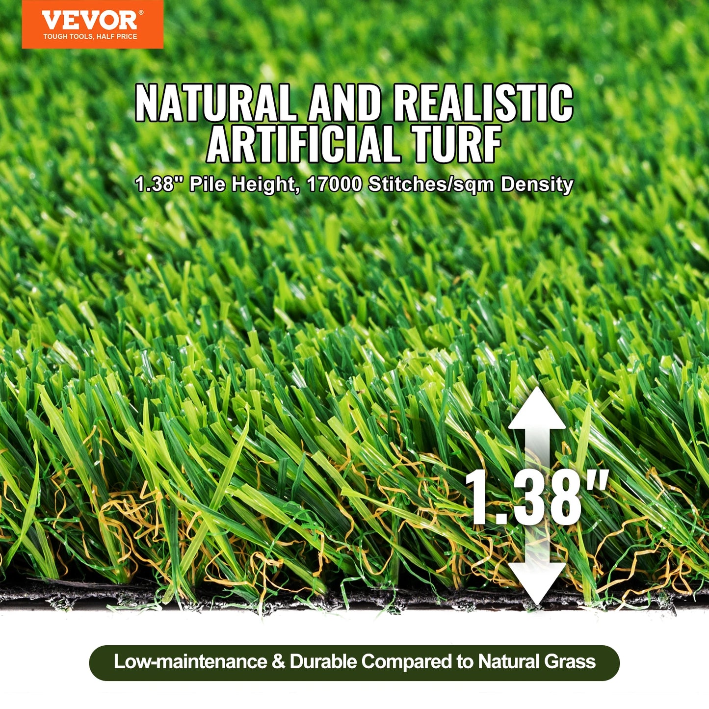 VEVOR Artificial Grass Rug Turf Door Mat For Outdoor Patio